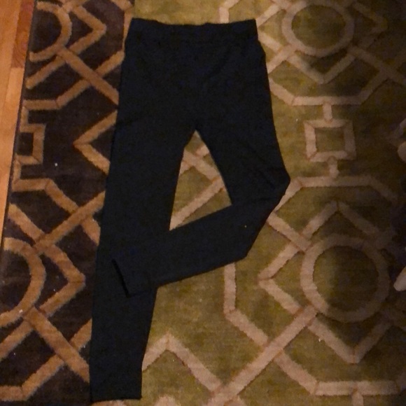gold medal Pants - Black fleece lined leggings